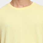 Men's Round Neck Half Sleeves T-Shirt , Yellow, small image number null